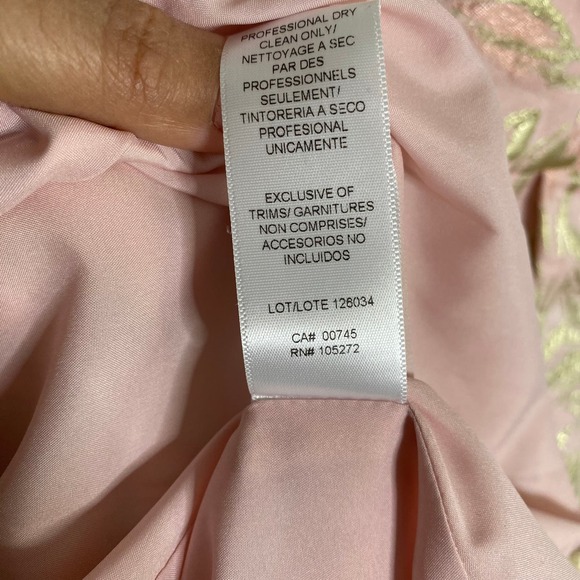 NWT Kay Unger Womens Bella High-Low Gown, Pink 8 - Picture 8 of 10